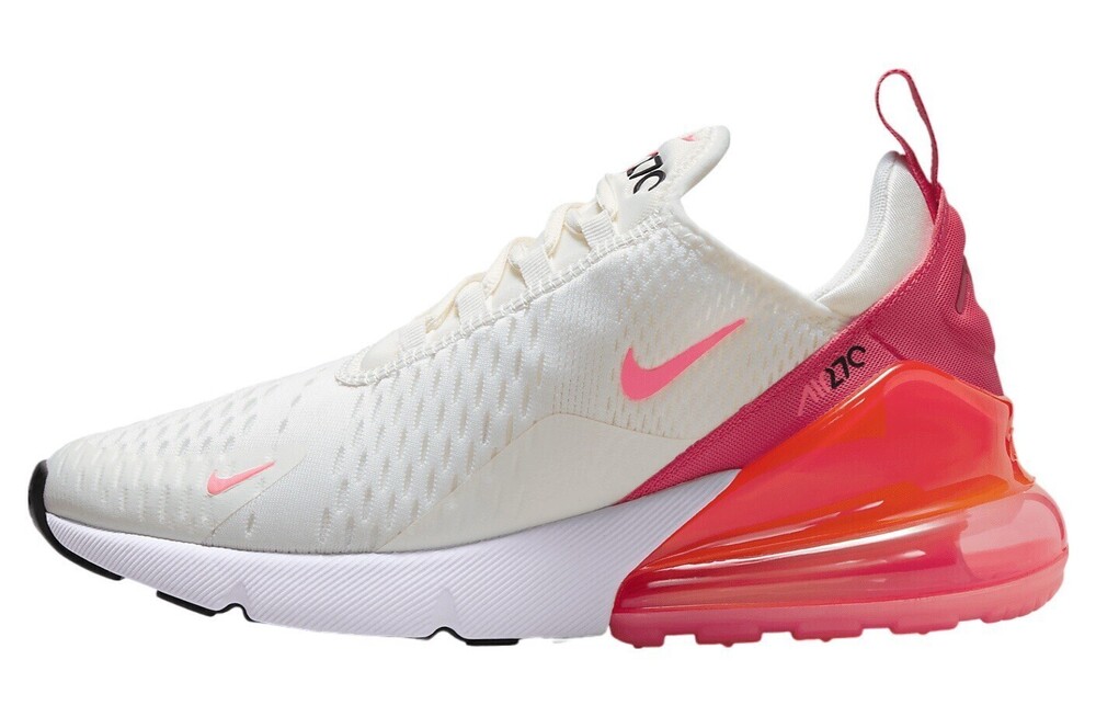 Size 6 Nike Air Max 270 AH6789-122 Sail/Hot Punch Women's Sneakers
